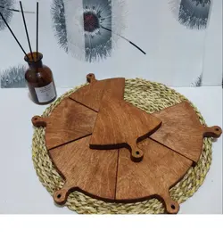 تخته سرو 6تایی پیتزایی چوب