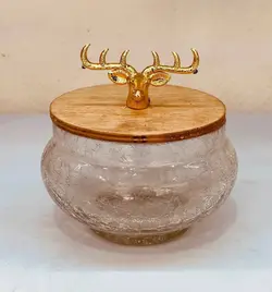 قندان شیشه آبگز