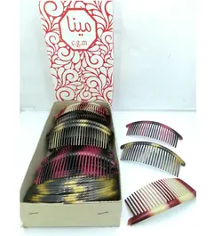 شانه زلفی دمدار خطی کوچک (72 عددی)