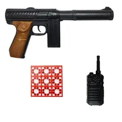 تفنگ ترقه ای کیفی M60 و بیسیم  (35 سانت)