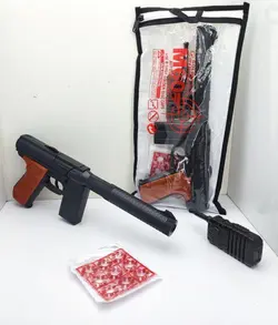 تفنگ ترقه ای کیفی M60 و بیسیم  (35 سانت)