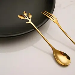 قاشق  دسر طلای (6 عددی)