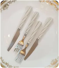 کارد و چنگال طرح مارپیچ یونیک