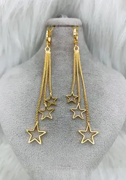 گوشواره آویز دار 3لاین