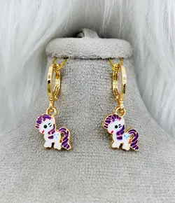 گوشواره بچه گانه طرح تک شاخ