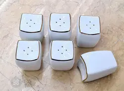 نمکدان خط طلا مربع تقدیس