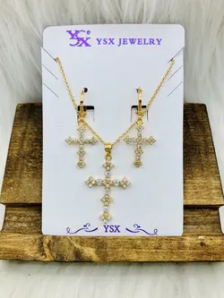 نیم ست طرح صلیب