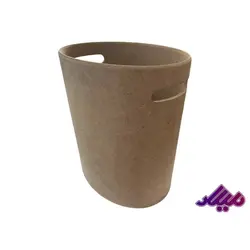 بیس MDF سطل آشغال بیضی 26*19*28سانت کد 35 - گروه هنری میلاد