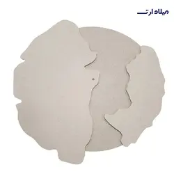 بیس MDF ساعت سه تکه طرح نامنظم 20سانت - گروه هنری میلاد