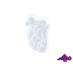 قالب سیلیکونی قلب حکاکی 2.5 در 4 سانت - گروه هنری میلاد