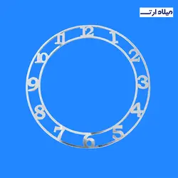 رینگ ساعت انگلیسی نقره ای 30 سانت - گروه هنری میلاد
