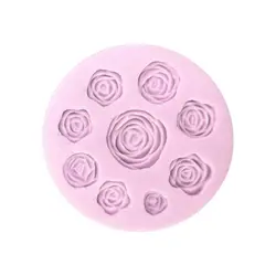 قالب گل رز مینیاتوری 9تایی قطر 8سانت - گروه هنری میلاد