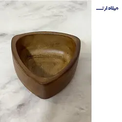 ظروف بتنی کاسه مثلث طرح چوب با اضلاع 10 به ارتفاع 4 - گروه هنری میلاد