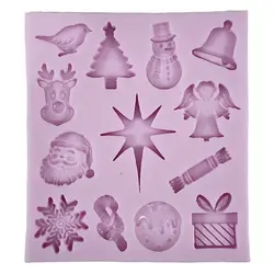 قالب سیلیکونی کریسمس 13 تایی 10سانت - گروه هنری میلاد