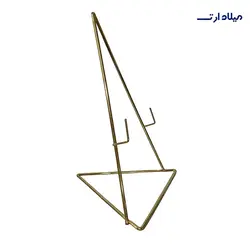 پایه آینه مثلث فلزی طلایی - گروه هنری میلاد