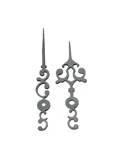 عقربه ساعت کد 17 نقره ای 10 و 12 سانت - گروه هنری میلاد