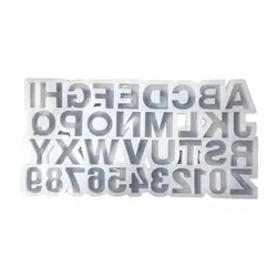 قالب سیلیکونی حروف و عدد 4 سانت (راست چین) - گروه هنری میلاد