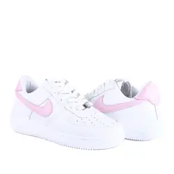 نایک ایرفورس ساق کوتاه سفید صورتی (دخترانه)