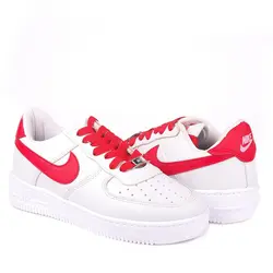 نایک ایرفورس ساق کوتاه سفید قرمز (دخترانه)