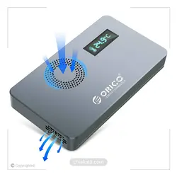 آداپتور SSD NVME محفظه ORICO M.2 با LED دما و فن خنک کننده | چیاکالا