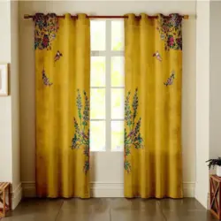 پرده مدل پانچی طرح سُنبل کد A25 سایز 280x145 سانتی متر