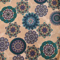 پارچه ملحفه سندس مدل خورشیدی کد F004