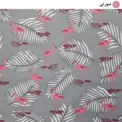 پارچه ملحفه سندس مدل فلامینگو کد F210