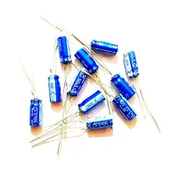 خازن 3.3 میکرو فاراد 50 ولت ژاپنی ELNA مدل لباس آبی سری RE3