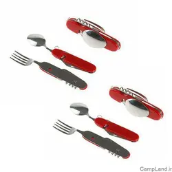 ست قاشق و چنگال مسافرتی چندکاره کد 0023 | فروشگاه آنلاین کمپ لند