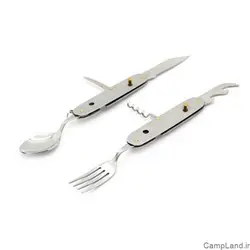 ست قاشق و چنگال مسافرتی چندکاره کد 0023 | فروشگاه آنلاین کمپ لند