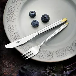سرویس قاشق و چنگال 57 پارچه پالرمو دورطلایی
