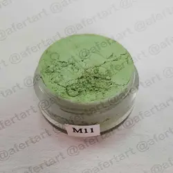 رنگ گریم سبز متالیک شماره M11 سیلک