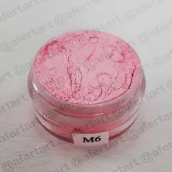 رنگ گریم صورتی متالیک شماره M6 سیلک
