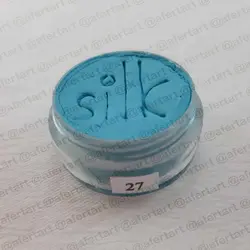 رنگ گریم آبی کمرنگ شماره 27 سیلک
