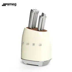 سرویس چاقو 7 پارچه اسمگ مدل SMEG KBSF01CR