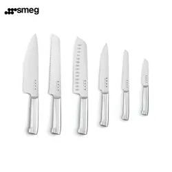 سرویس چاقو 7 پارچه اسمگ مدل SMEG KBSF01CR