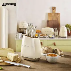 سرویس چاقو 7 پارچه اسمگ مدل SMEG KBSF01CR