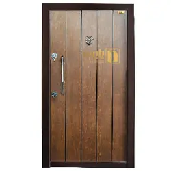 درب ضد سرقت طرح کلاسیک، رنگ قهوه ای | درب فلزی پایون