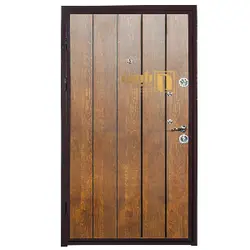 درب ضد سرقت طرح کلاسیک، رنگ قهوه ای | درب فلزی پایون