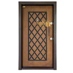 درب ضد سرقت طرح ساده برش لیزری | درب فلزی پایون