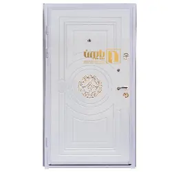 درب ضد سرقت رنگ سفید طلایی پایون | درب فلزی پایون