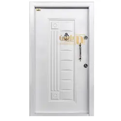 درب ضد سرقت رویه فلزی رنگ سفید | درب فلزی پایون