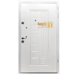 درب ضد سرقت رویه فلزی رنگ سفید | درب فلزی پایون