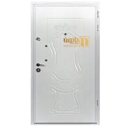 درب ضد سرقت رنگ سفید رویه فلزی پایون | درب فلزی پایون