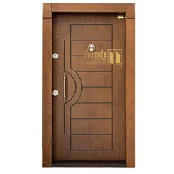 درب ضد سرقت رکوب دار راش و گردو | درب فلزی پایون