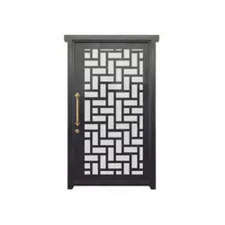 درب تک لنگه لیزر - کد 21120 - درب فلزی، فرفورژه، آهنی، فلزی