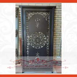 درب تک لنگه cnc طرح رامیلا ۳ با قطعات چدنی