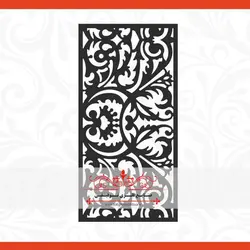 ورق برش لیزر طرح گلپر - درب لیزری cnc ، درب فلزی ، درب فرفورژه ، نرده فرفورژه