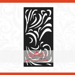ورق برش لیزر طرح نور - درب لیزری cnc ، درب فلزی ، درب فرفورژه ، نرده فرفورژه