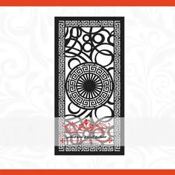 ورق برش لیزر طرح کمال - درب لیزری cnc ، درب فلزی ، درب فرفورژه ، نرده فرفورژه